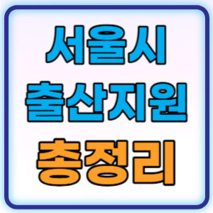 서울시출산지원금총정리