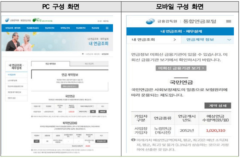 연금정보확인가능알림